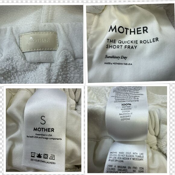 MOTHER Jeans The Quickie Roller Short Fray Sunshiney Day Sz S - Picture 12 of 14